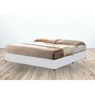 White Base Single Super Single Queen King Bed Katil Divan Bed Foam Mattress