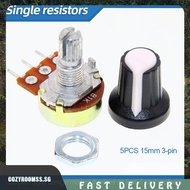 [cozyroomss.sg] 5Set WH148 Linear Taper Rotary Pot Variable Resistor 15mm 3 Pin 1K 2K 5K 10K 20K 50K