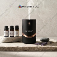 Maison & Co. [BLACK] TITANIUM Aroma Nebulizer | Wireless Waterless Diffuser Pure Essential Oil Aroma
