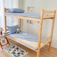 Dansunreve Zipper Bedsheet Solid Color Cadar Single Queen Zip Mattress Cover Washed Cotton All-Inclu