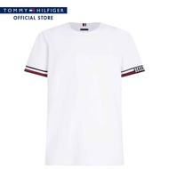 Tommy Hilfiger เสื้อยืดผู้ชาย รุ่น MW0MW33678 YBR - สีขาว