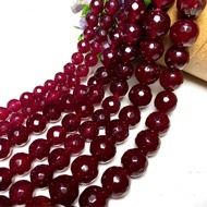 1 String Of Imitation Jade Scattered Beads, 4/6/8/10/12mm Stone Round Bead Jewelry, Classic And Eleg