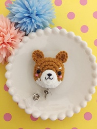 "啾啾手作小舖"  (柴犬)伸縮拉環。證件夾。識別證