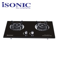 iSONIC 2 Burner Built-In Glass Gas Stove IGB-G011 / Dapur Gas Kaca