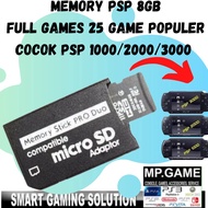 CODE Y19C Memory PSP 8gb 25 games Best Support PSP 1 2 3