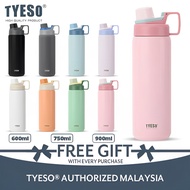TYESO Vacuum Insulated Tumbler Sport Bottle With Handle (600/750/900ml) TS-01008/TS-01009/TS-01010