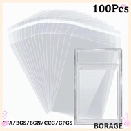 BORAG 100 Sheets PSA BGS Card Brick Film, Strong Transparent PSA BGS Slab Sleeve,  Waterproof Durabl
