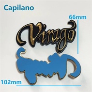 2pcs/set 3D Virago Logo Emblem Badge Motorcycle Motorbike Gas Fuel Oil Tank Decals Stickers for Yama