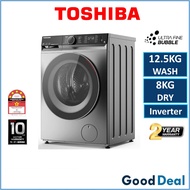 Toshiba 13KG/8KG 2 In 1 Washer Dryer Inverter Washing Machine Mesin Basuh