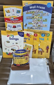 Jolly Phonics: Early Years Kit: 9 items Song Magnet Picture Flashcards TeacherPupil 123 Wall Frieze 