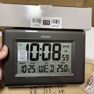 [TimeYourTime] Seiko Clock QHL058K Digital Thermometer Alarm Black Quartz Standing Clock Desk Table Clock QHL058