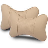 2Car neck pillow suitable for BMW3Department E46 E87 E90 E91 E92 E93，Ergonomic PU Leather Car Seat H