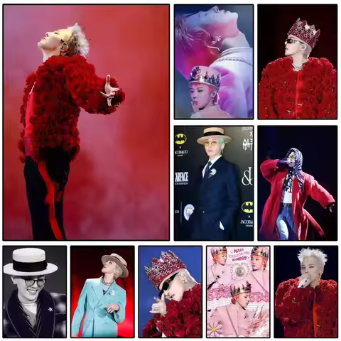 1PC G-GDRAGON Poster Self-adhesive Art Waterproof Paper Sticker Coffee House Bar Room Wall Decor