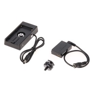 Foto4easy Power Adapter Cable,LP-E12 Dummy Battery with NP-F970 Battery Plate Power Adapter and Hot 