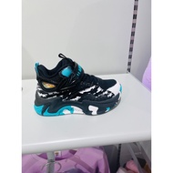 B.Duck Children's Sports Shoes Boys Girls Velcro Lightweight Basketball Shoes 3-6 Years Old Four Sea