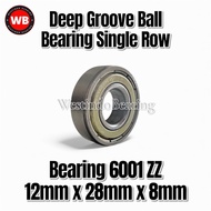 Bearing 6001 ZZ Laher Laker Lahar Klahar 6001Z 6001ZZ 12x28x8mm