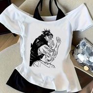 Choso Cropped Top - Gothic Harajuku Party Tee