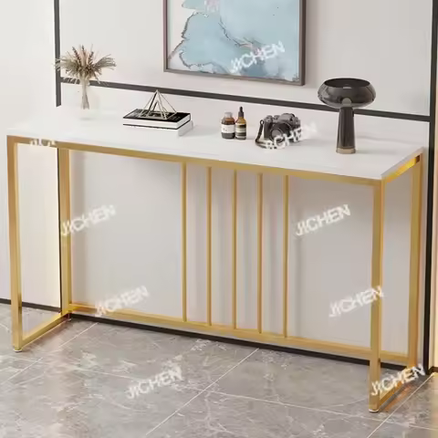 JC Modern Home Console Table High-looking and Light Luxury Storage Display Shelf Narrow Table for Ha