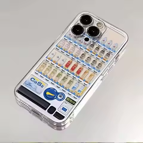 Vending Machine Case for iPhone 11Pro 16 15 14 13 Pro Max 12Mini XS XR 7 8 Plus SE Shockproof Cover