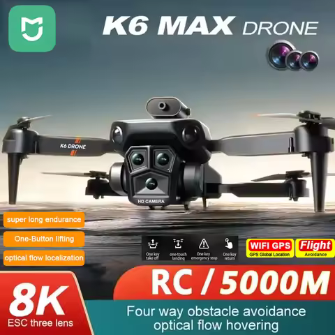 Mijia K6 Max Drone 8K 5G GPS Professinal Three Cameras Wide Angle Optical Flow 4way Obstacle Avoidan