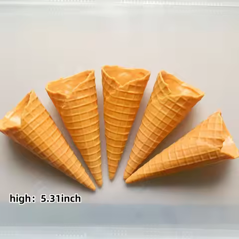 Realistic Ice Cream Crispy Cone Model Realistic Ice Cream Crispy PhotographyStage Props Props Displa