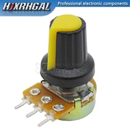 1pcs WH148 B10K B20K B50K B100K 3PIN 15mm 1K 2K 5K 10K 20K 50K 100K 250K Adjustable Potentiometer hj