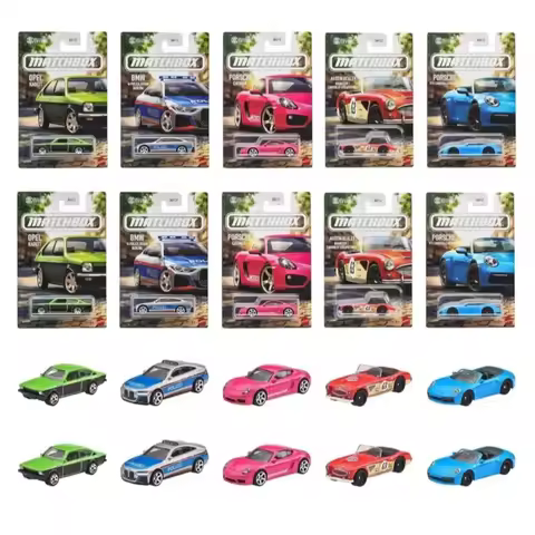 Original Matchbox 1/64 Diecast Model Car Alloy Vehicle Porsche Cayman 911 Opel Kadett BMW Police Col