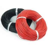 AWG silicone fireproof wire Heat resistant 200 degrees 600V As load wire for batteries and handheld 