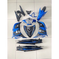 COVERSET YAMAHA LC V6 V7 DESIGN DR EXR BLUE 030 DOCTOR STICKER SIAP TANAM FREE EMBLEM
