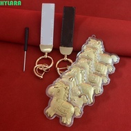 HYLARA‌ Golden Horse Accessories, Creative Year of Horse Gold Pony Keychain Accessories, Creative Ma