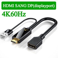 HDMI to DP Cable 60Hz Resolution for Pc Laptop Projector TV Monitor