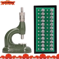 Watch Repair Tool Watch Press Set Watch Back Case Closer Watchmaker Jewelling Tool Aluminum Alloy Green with 48Pcs Dies