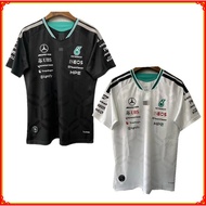 2025 2026 Mercedes AMG Petronas F1 Team Mechanics Jersey - Black Rugby jersey