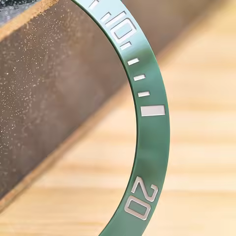 VSF Green Ceramic Bezel Insert for 40MM Submariner 116610LV Watch Replacements