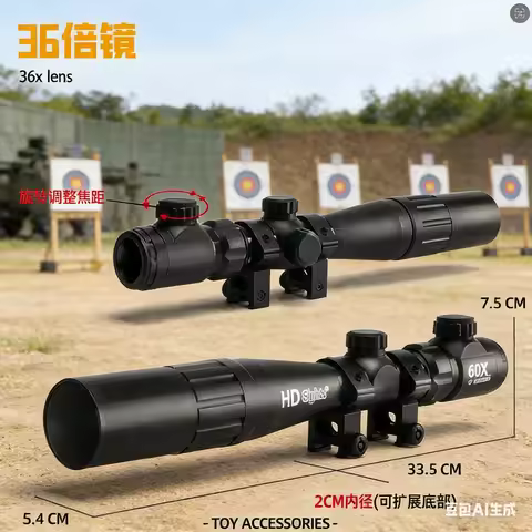 36 Long Barrel Magnification Hunting Rifle Scope Rifle Scope Sniper Equipment Scope Air Gun Rifle
