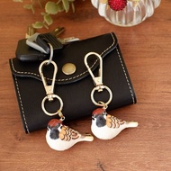 和紙小物 鑰匙圈 麻雀 野鳥 鳥 手作吊飾 禮物