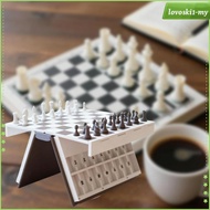 [LovoskibcMY] Travel Chess Set 3D Printed Chess Book for Tournament Beginner Camping Trips