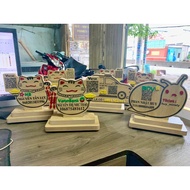 Wooden billet QR code scanning board