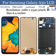 OLED 6.4'' Display For Samsung A30 A305/DS A305F A305FD A305A LCD Touch Screen Digitizer Assembly For Samsung A30 lcd