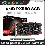 ○▲JIESHUO AMD RX 580 8GB 2048SP GDDR5 Computer Game graphics Card,Radeon rx580 8G Mining/Gaming Disp