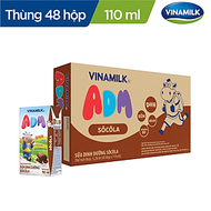 Thùng 48 Hộp Thức uống Sữa Lúa mạch Sôcôla Vinamilk ADM (110ml)