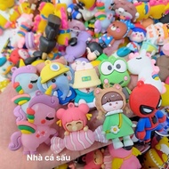 Genuine 3D big Jibbitz, slipper charm, embossed 3D doll slipper sticker