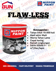 CAT TEMBOK EKSTERIOR INTERIOR NIPPON PAINT MINER GRAY NP N 2004T / ABU / ABU MUDA UKURAN GALON