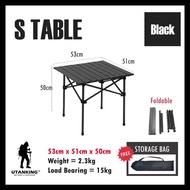 UtanKing™ Foldable Camping Table Egg Roll Meja Makan Outdoor Picnic BBQ Meja Lipat Hiking Fishing