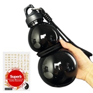Gourd Sports Water Bottle Vintage Chinese Retro-inspired Gourd Water Bottle 800ml Large T9