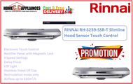 RINNAI RH-S259-SSR-T Slimline Hood Sensor Touch Control / FREE EXPRESS DELIVERY