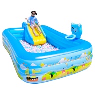COD 120*85*30CM/150*105*55 CM Kolam Renang Anak Kolam Renang Anak Murah Rectangular Jumbo Biru Kolam