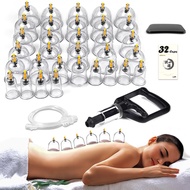Cupping Therapy Set,32 Therapy Cups Cupping Set with Pump, Professional Chinese Acupoint Cupping The