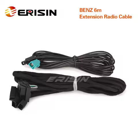 Erisin BZ6M Universal 6M Radio & Power Extension Cable For BENZ E/G/CL/CLS/S Class w211 w463 w219 w2