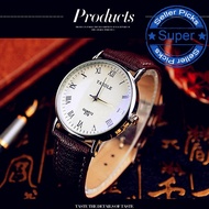 Luxury Unisex Business Watch Waterproof Stainless Steel Straps Vintage Leather Elegant Styles Y9i9